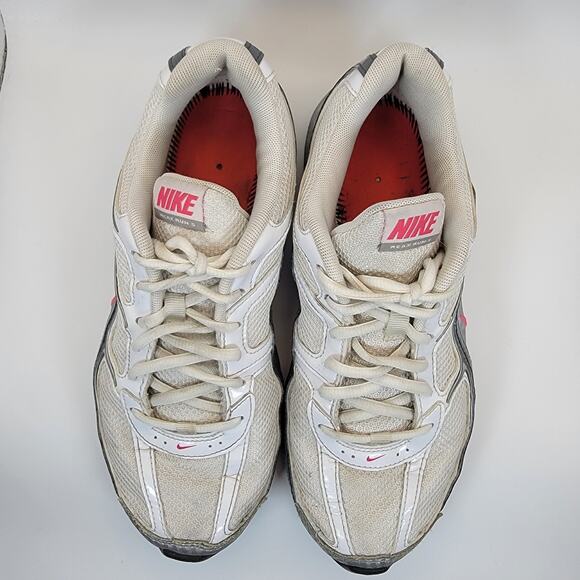 Nike Reax Run 5 Women’s Running Shoes White Silver Pink Size 8.5 No Inserts - Picture 11 of 15